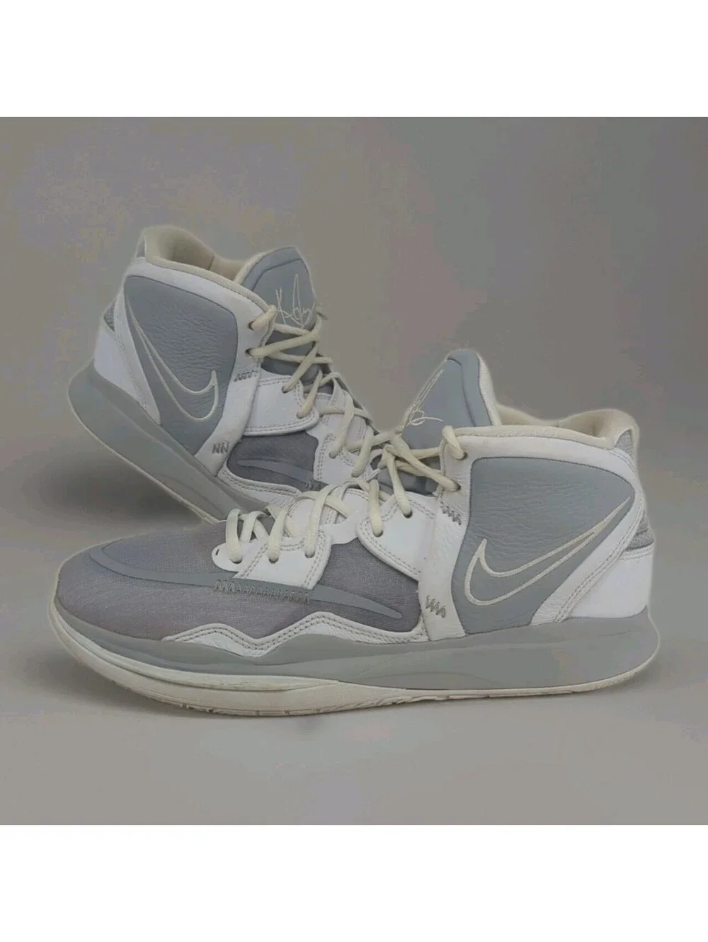 Nike Kyrie Infinity TB Basketball Shoes Wolf Grey White DO9616-001 Mens 10-10.5